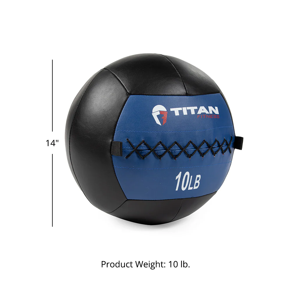 Scratch and Dent, 10 LB Soft Leather Medicine Wall Ball - Image 7