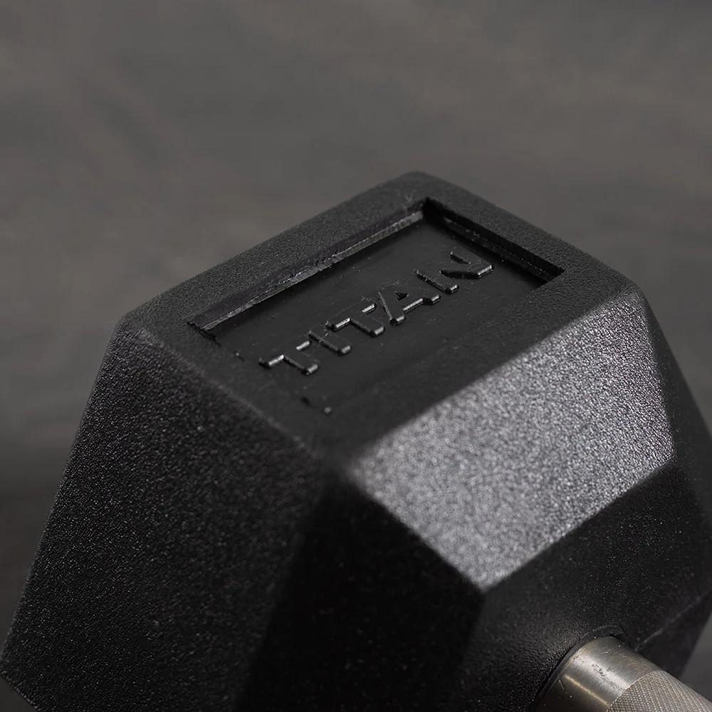 100 LB Straight Stainless Steel Hex Dumbbells - Image 4