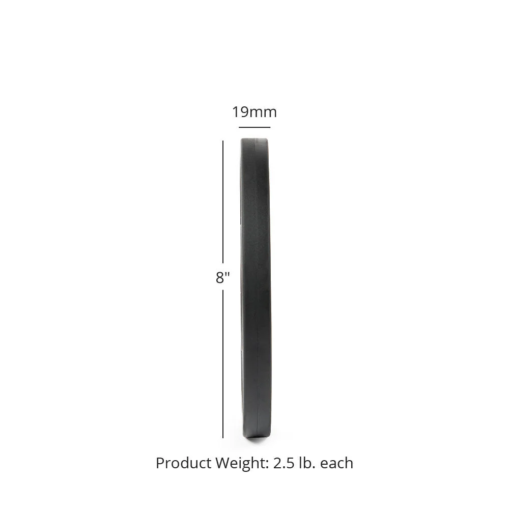 Scratch and Dent, 2.5 LB Pair Black Change Plates - Image 3