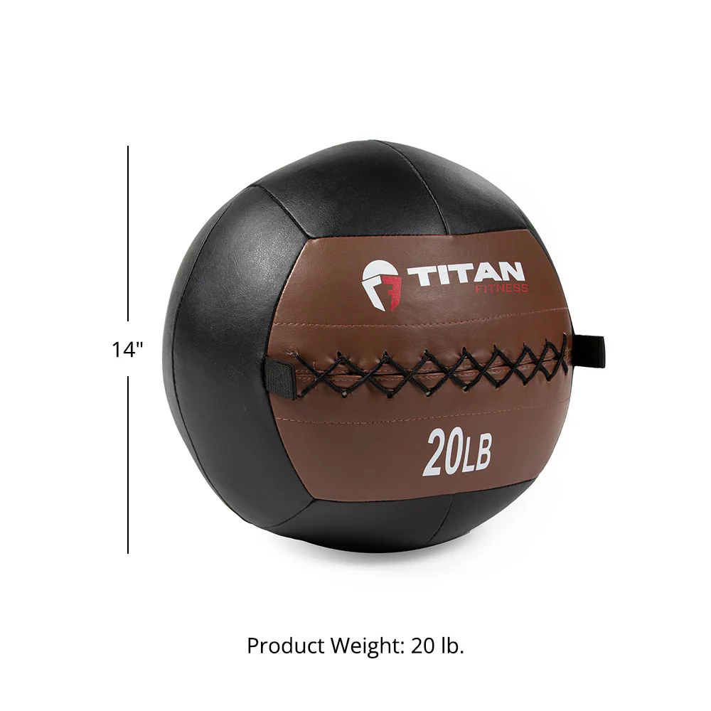 Scratch and Dent, 20 lb Soft Medicine Wall Ball Leather - Image 2