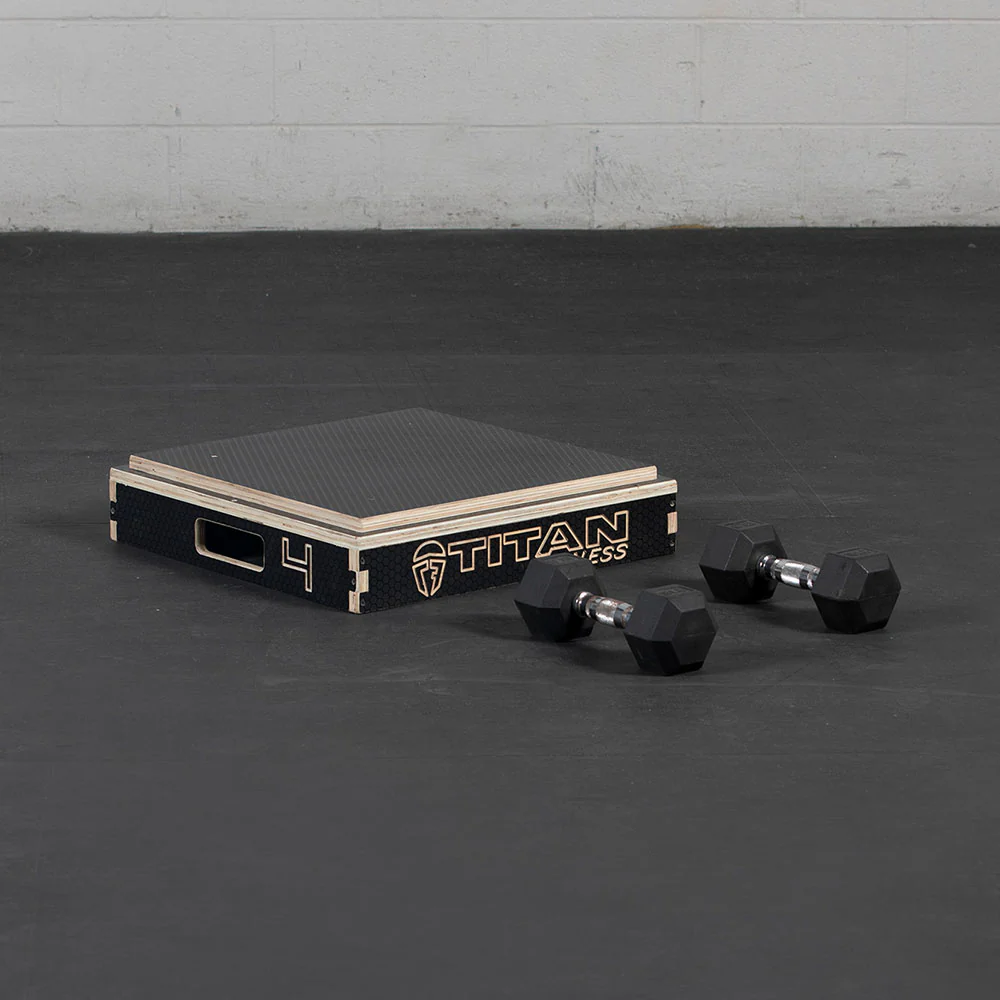 Scratch and Dent, 4" Stackable Wooden Plyo Box - Image 4