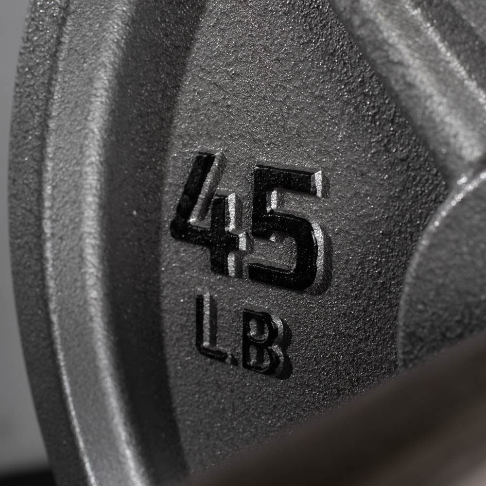 45 LB Single Cast Iron Olympic Plate - Image 6
