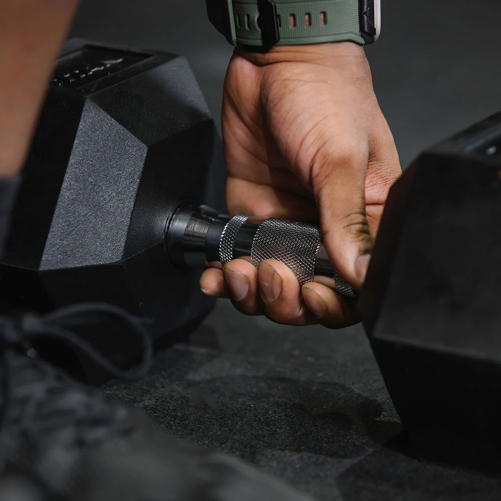 65 LB Rubber Hex Dumbbells - Image 5