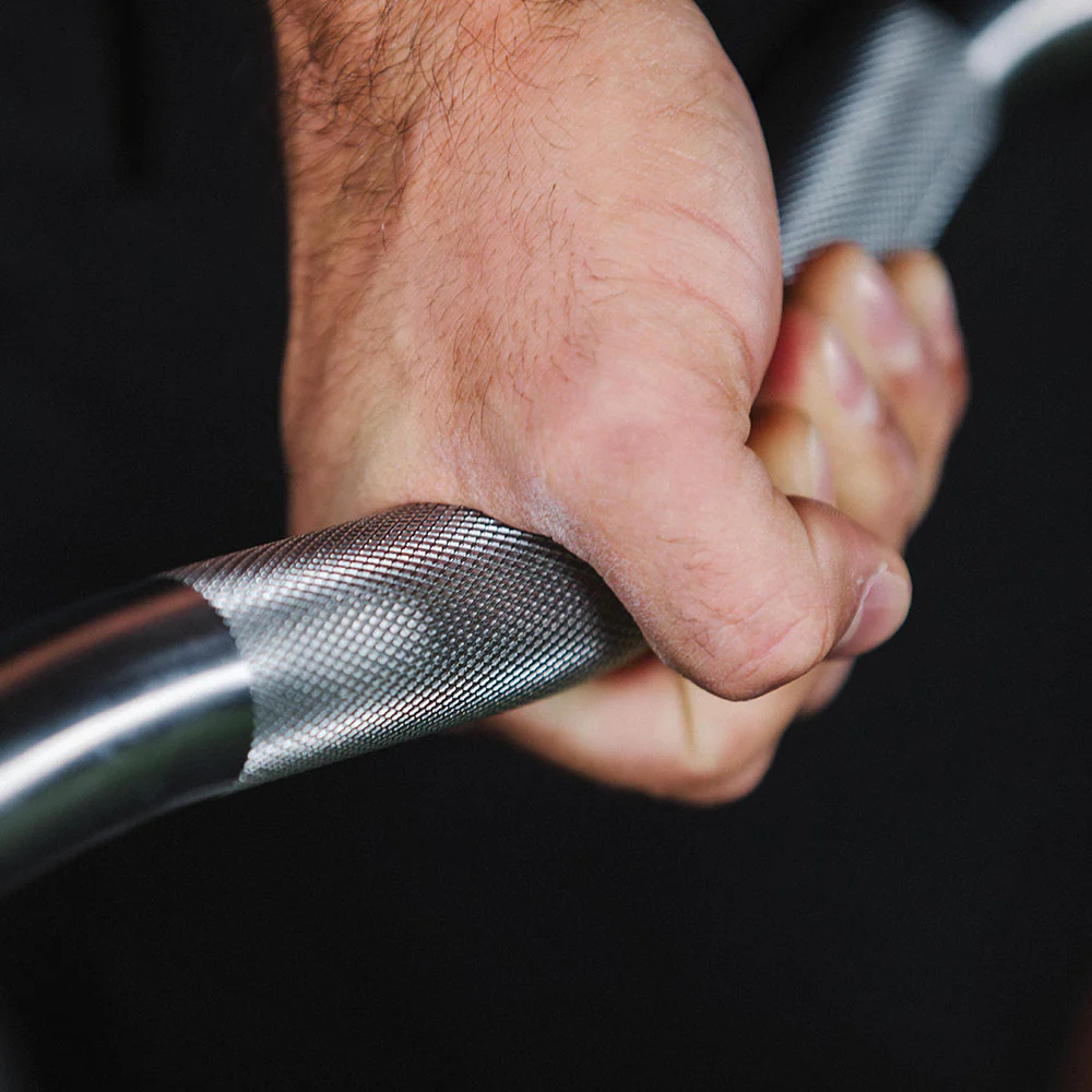 80 LB EZ Curl Fixed Urethane Barbell - Image 3