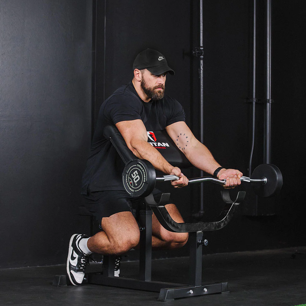 80 LB EZ Curl Fixed Urethane Barbell - Image 6