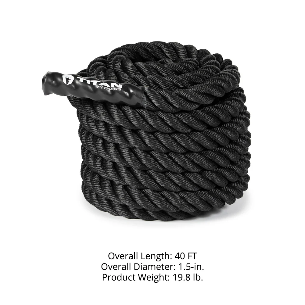 Black Poly Dacron Battle Ropes - Image 16