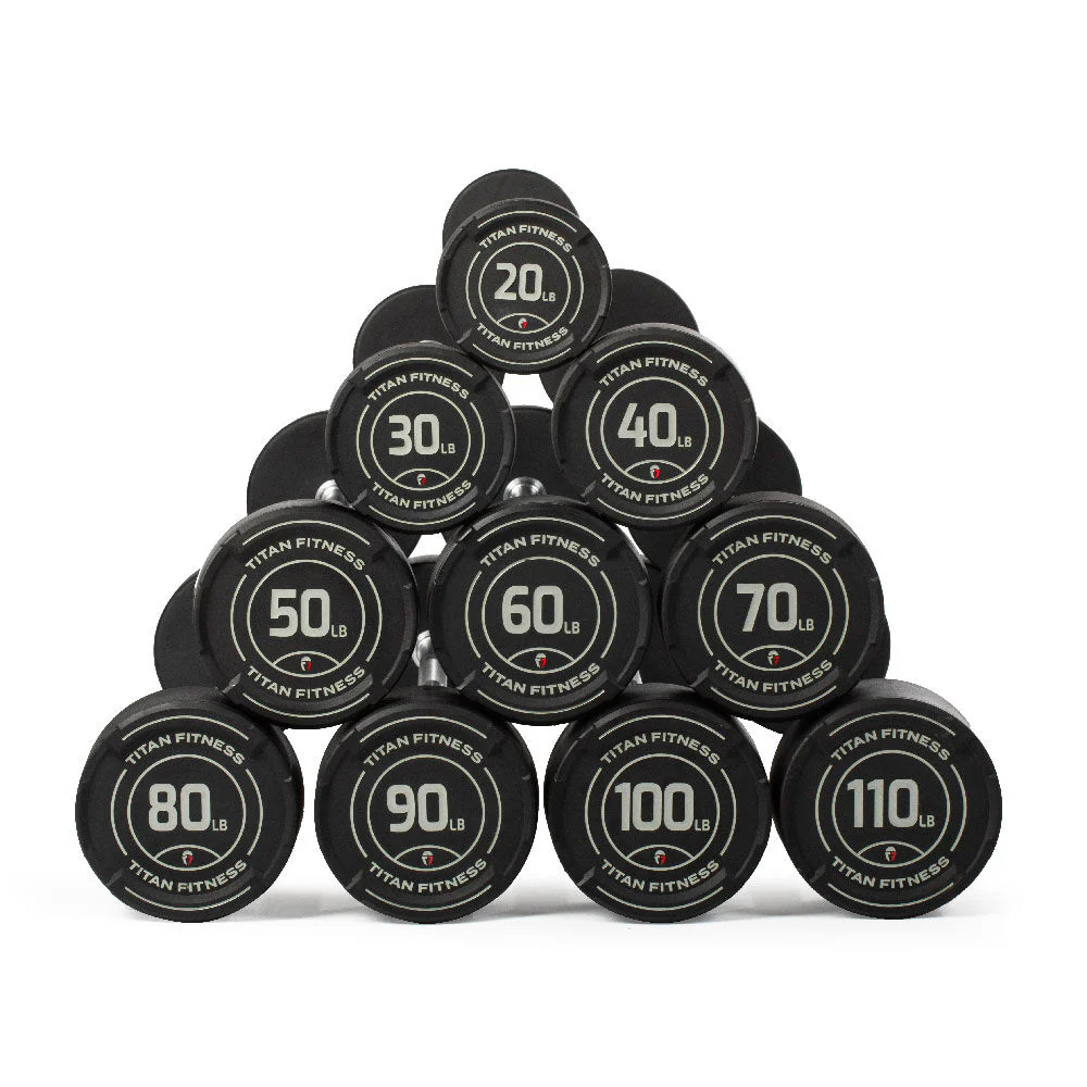 Scratch and Dent, 20 LB – 110 LB Straight Fixed Urethane Barbells - Image 7