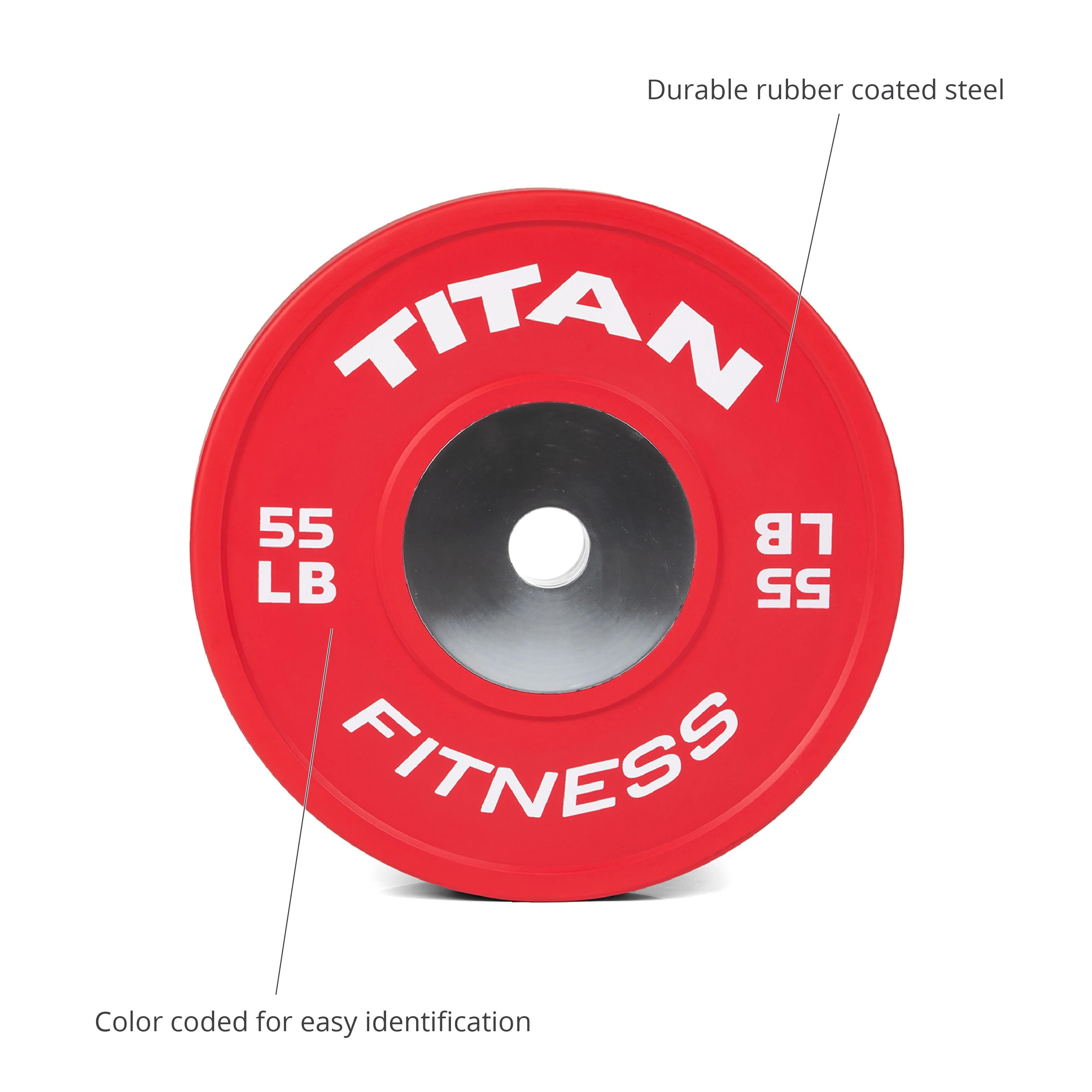 Scratch and Dent - 55 LB Single Elite Color Bumper Plate - FINAL SALE - Image 3