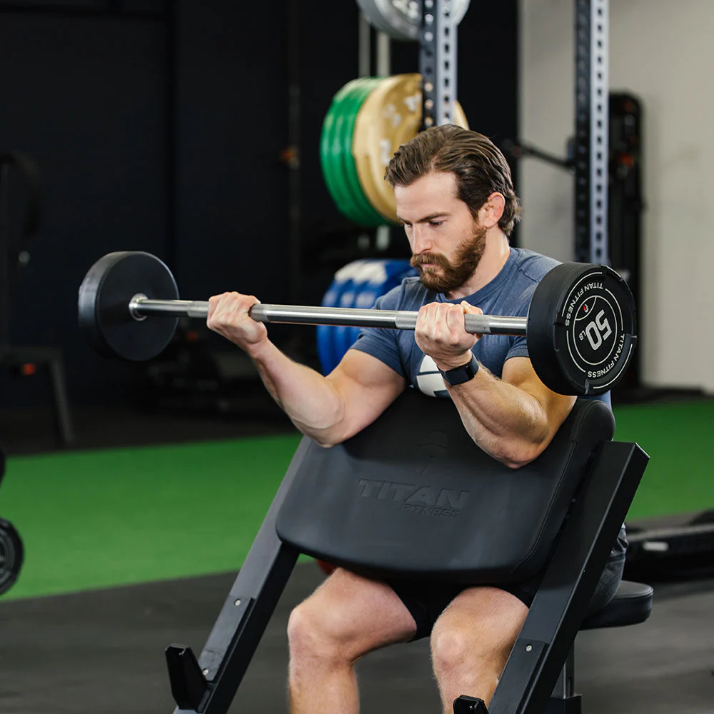 70 LB Straight Fixed Urethane Barbell - Image 3
