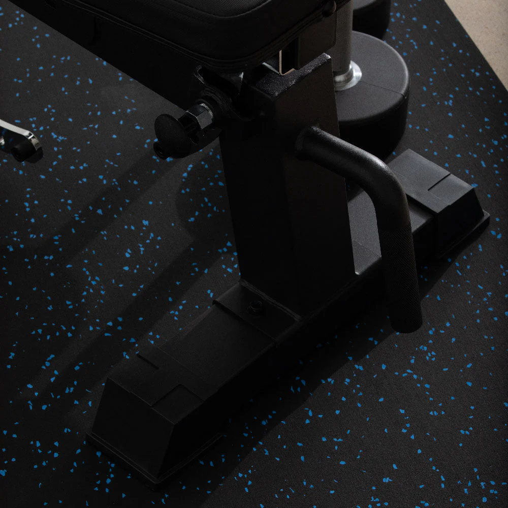 Scratch and Dent, Blue Crumb Rubber Gym Flooring Roll - Image 4