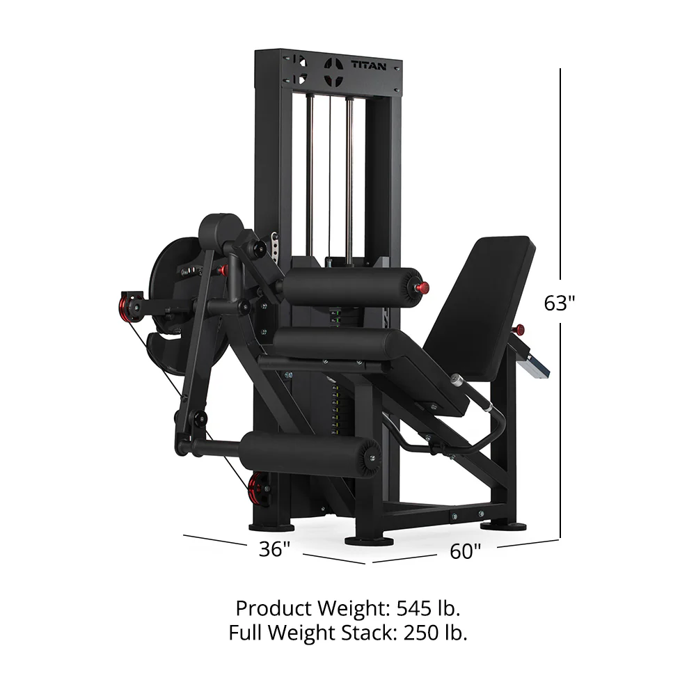 Selectorized Leg Extension and Curl Machine - Image 12