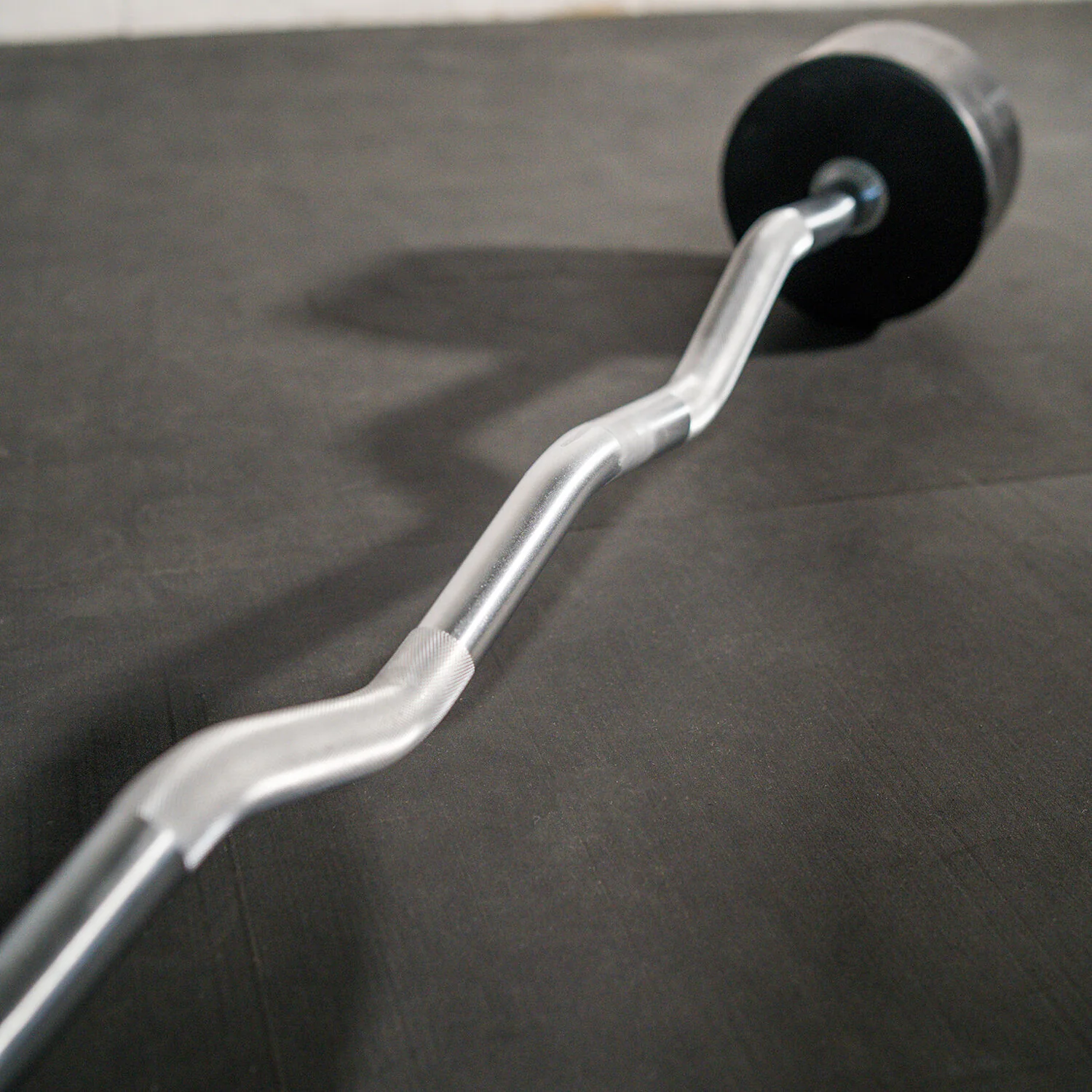Scratch and Dent - Rubber Fixed Barbell – EZ Curl – 90 LB - FINAL SALE - Image 3