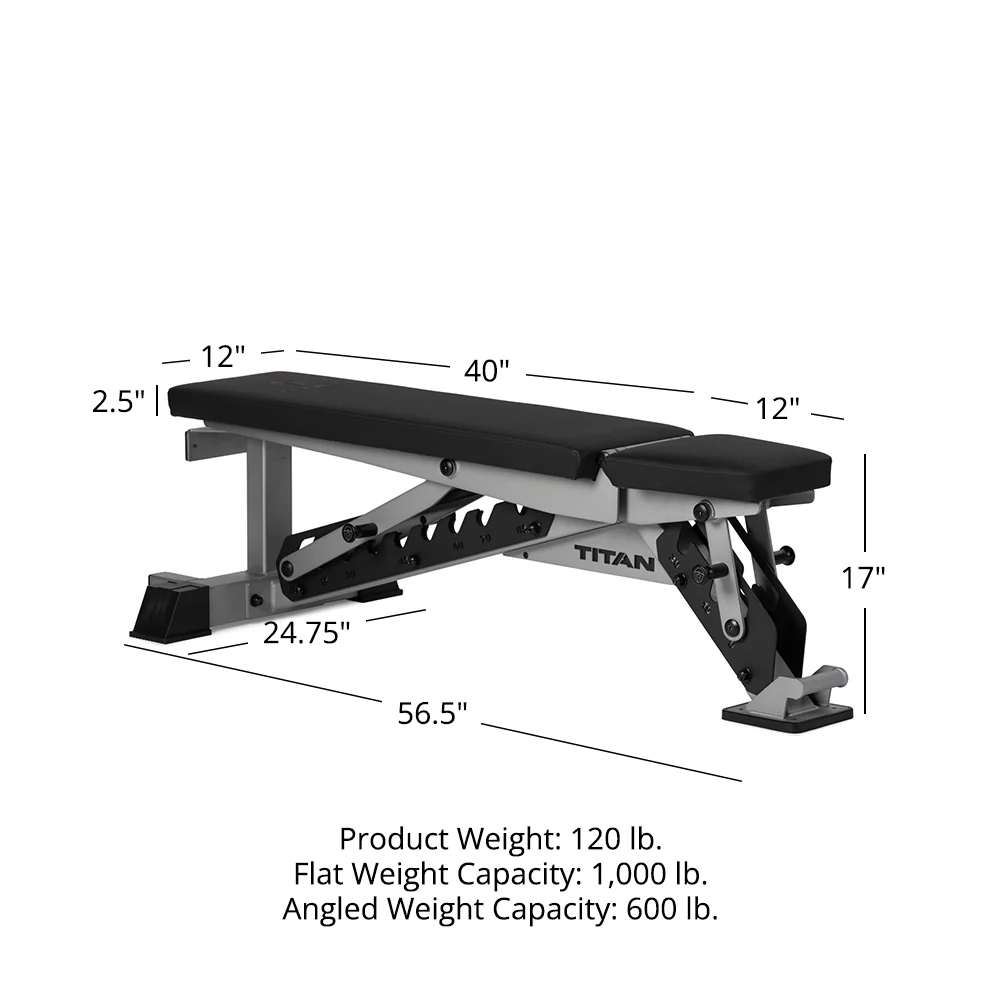 Scratch and Dent, TITAN Series Adjustable Bench - Image 12