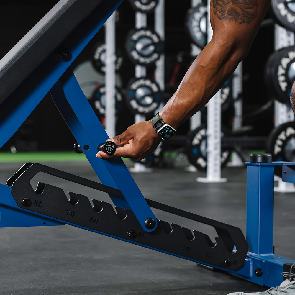 Scratch and Dent, TITAN Series Adjustable Bench Navy - Image 8