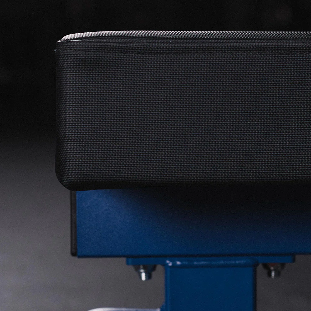 Scratch and Dent, TITAN Series Single Post Flat Bench | Navy - Image 6