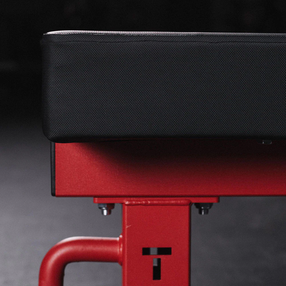 Scratch and Dent, TITAN Series Single Post Flat Bench | Red - Image 6