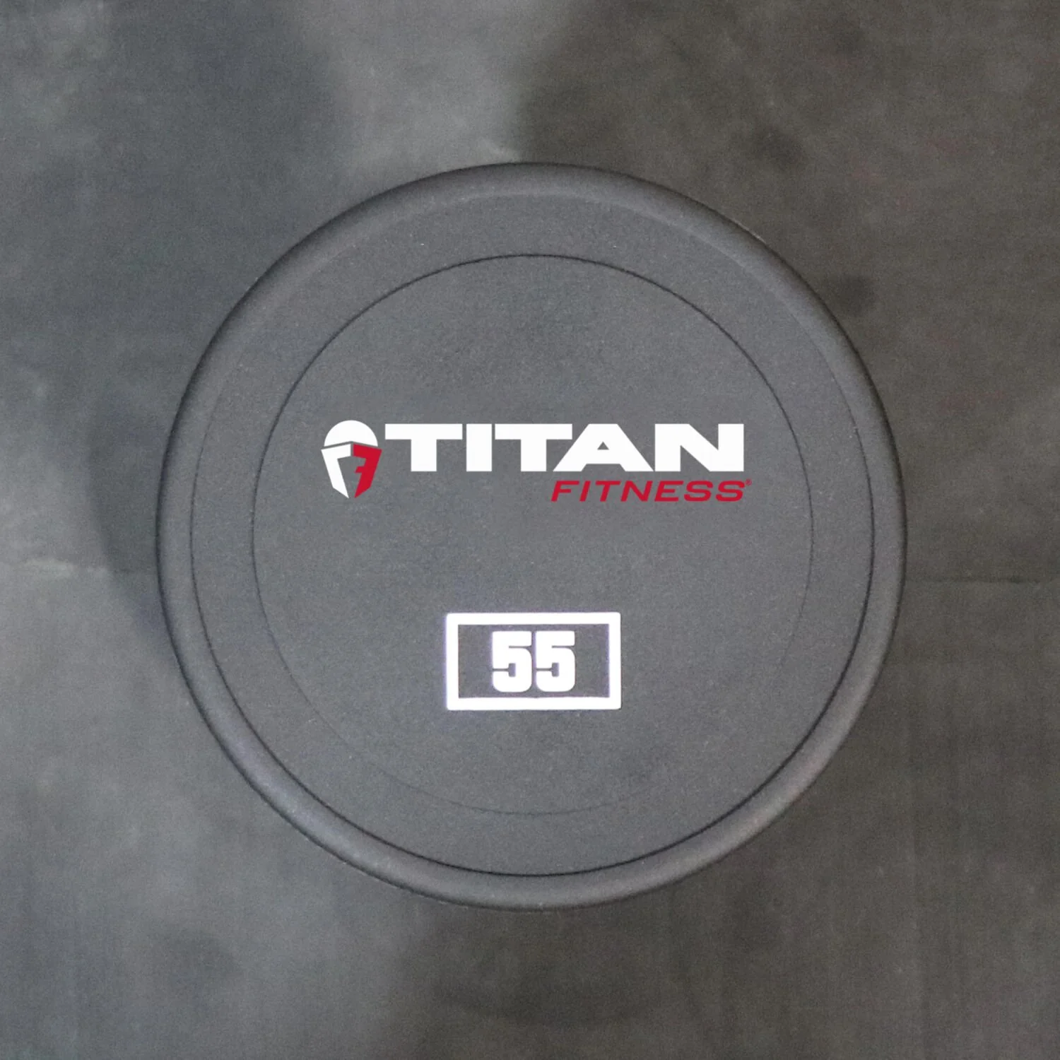 Scratch and Dent - 55 LB Single Round Urethane Dumbbell - FINAL SALE