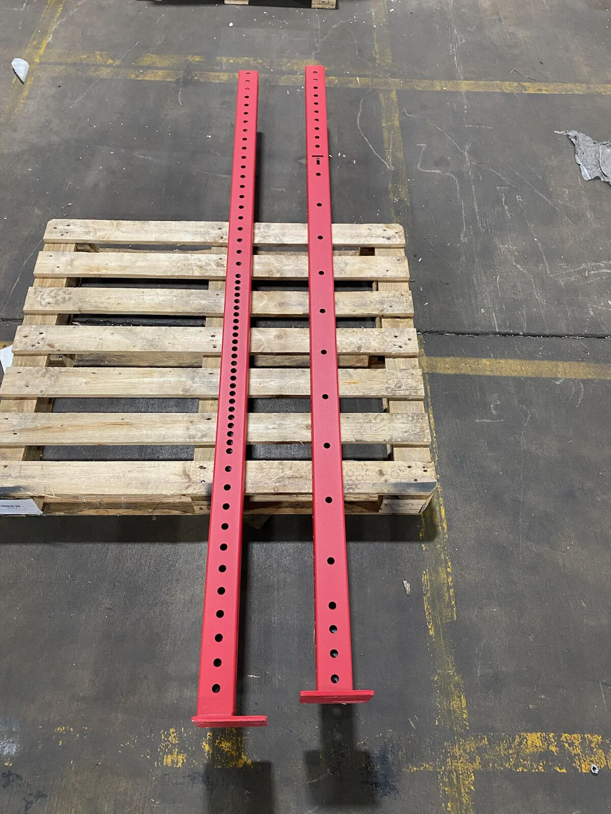 Scratch and Dent - 90" X-3 Rack Uprights (Red) - Pair - FINAL SALE