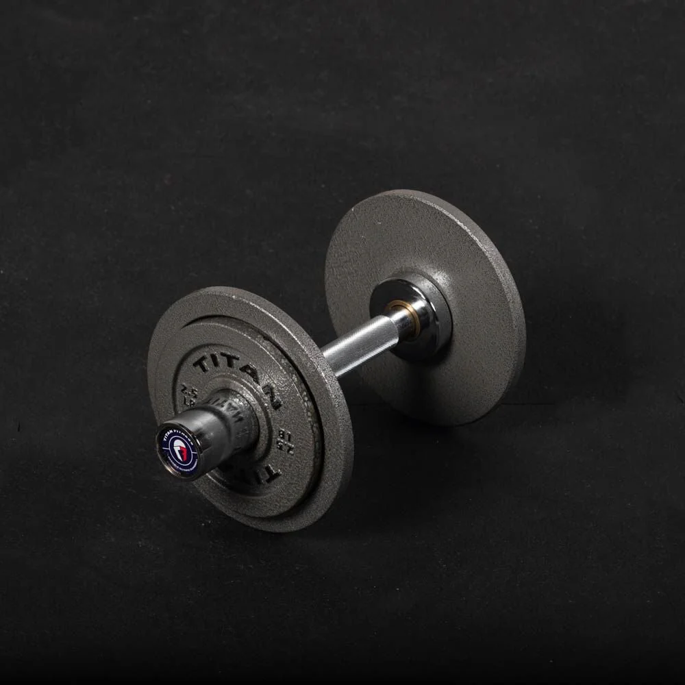 Loadable 15" Olympic Dumbbell Handles - Pair - Image 3