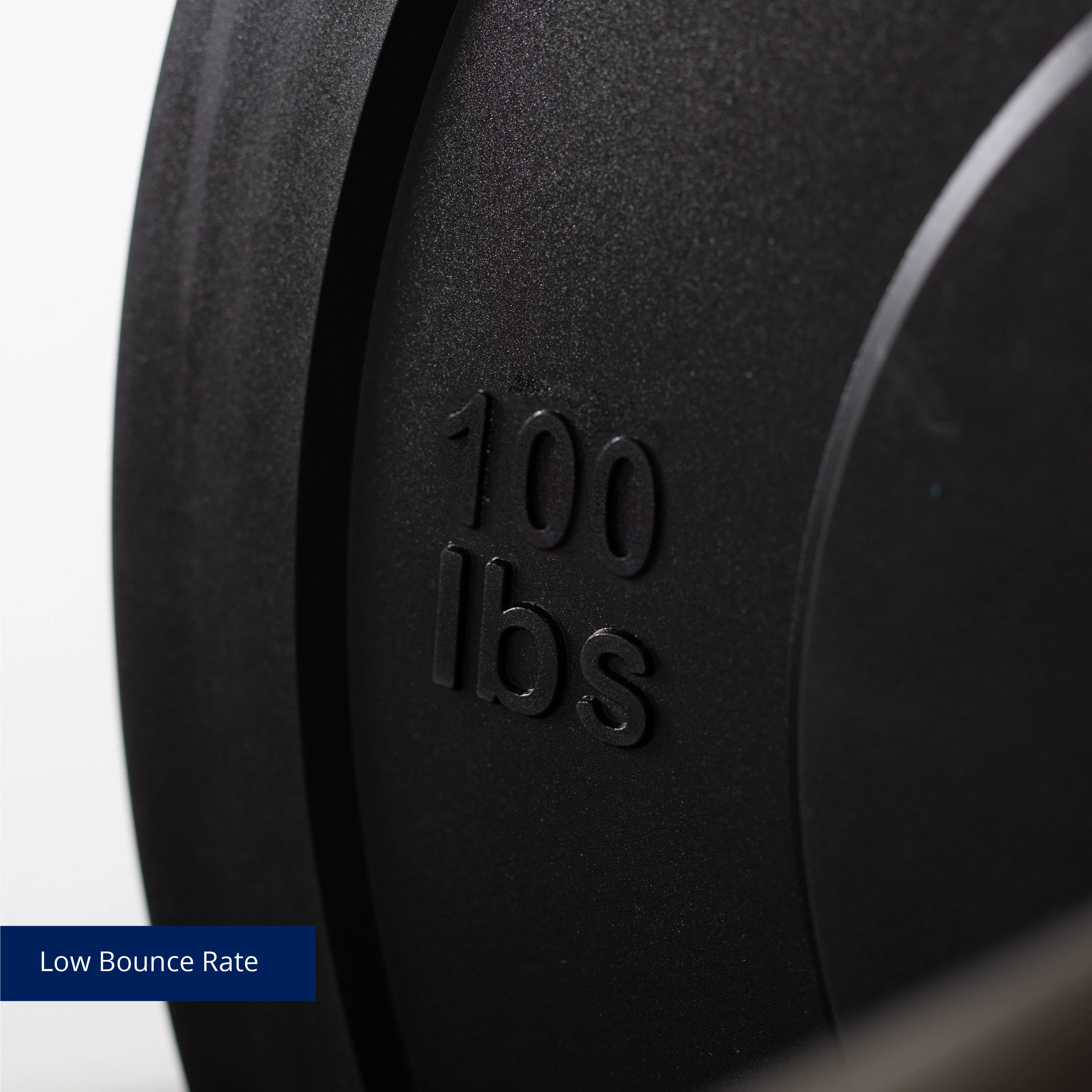 Scratch and Dent - Olympic Rubber Bumper Plates | Black | 100 LB Single - FINAL SALE - Image 6