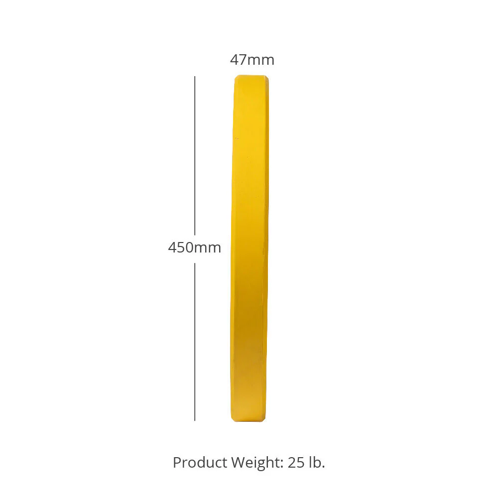 Scratch and Dent - Olympic Rubber Bumper Plates | Color | 25 LB Pair |  - FINAL SALE - Image 2