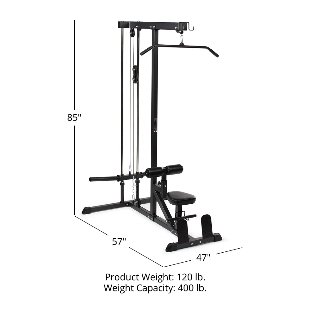 Scratch and Dent, Plate-Loaded Lat Pull Down & Cable Row Machine - Image 13