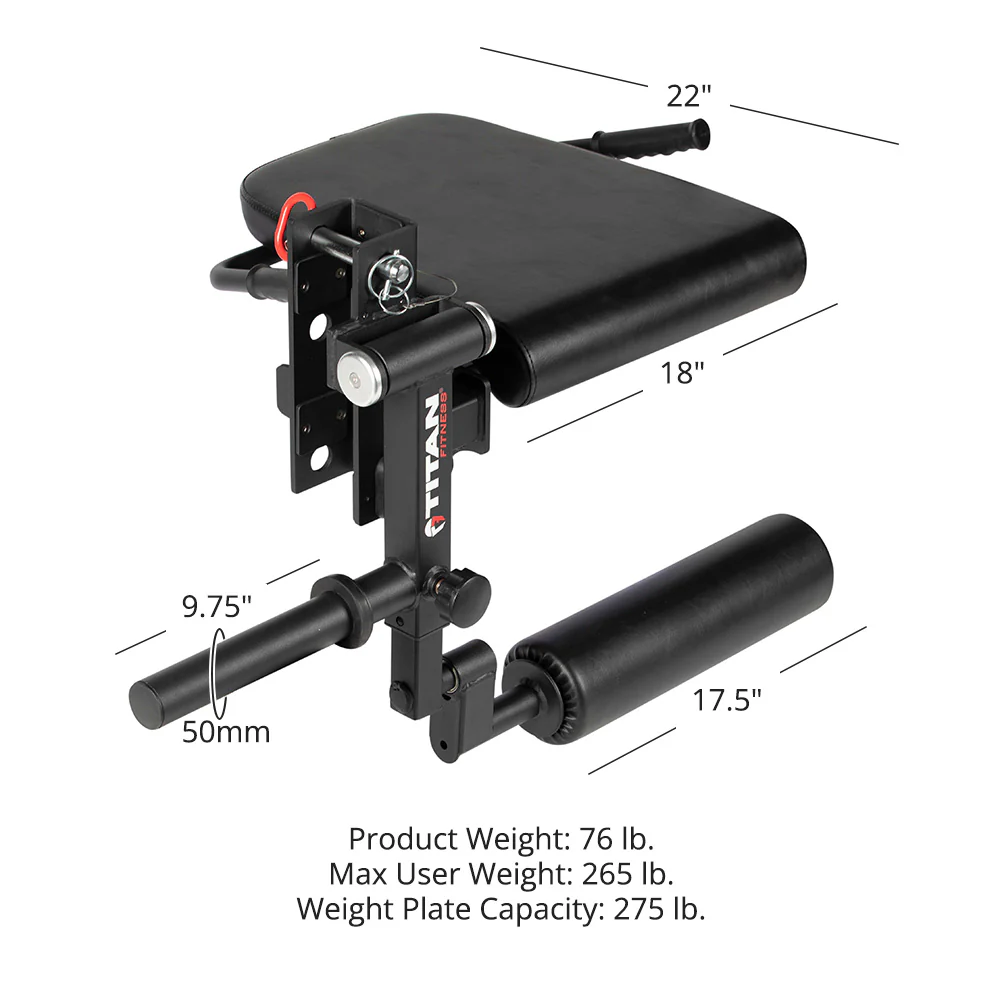 Scratch and Dent, TITAN Series Rack Mounted Leg Curl and Extension - Image 10