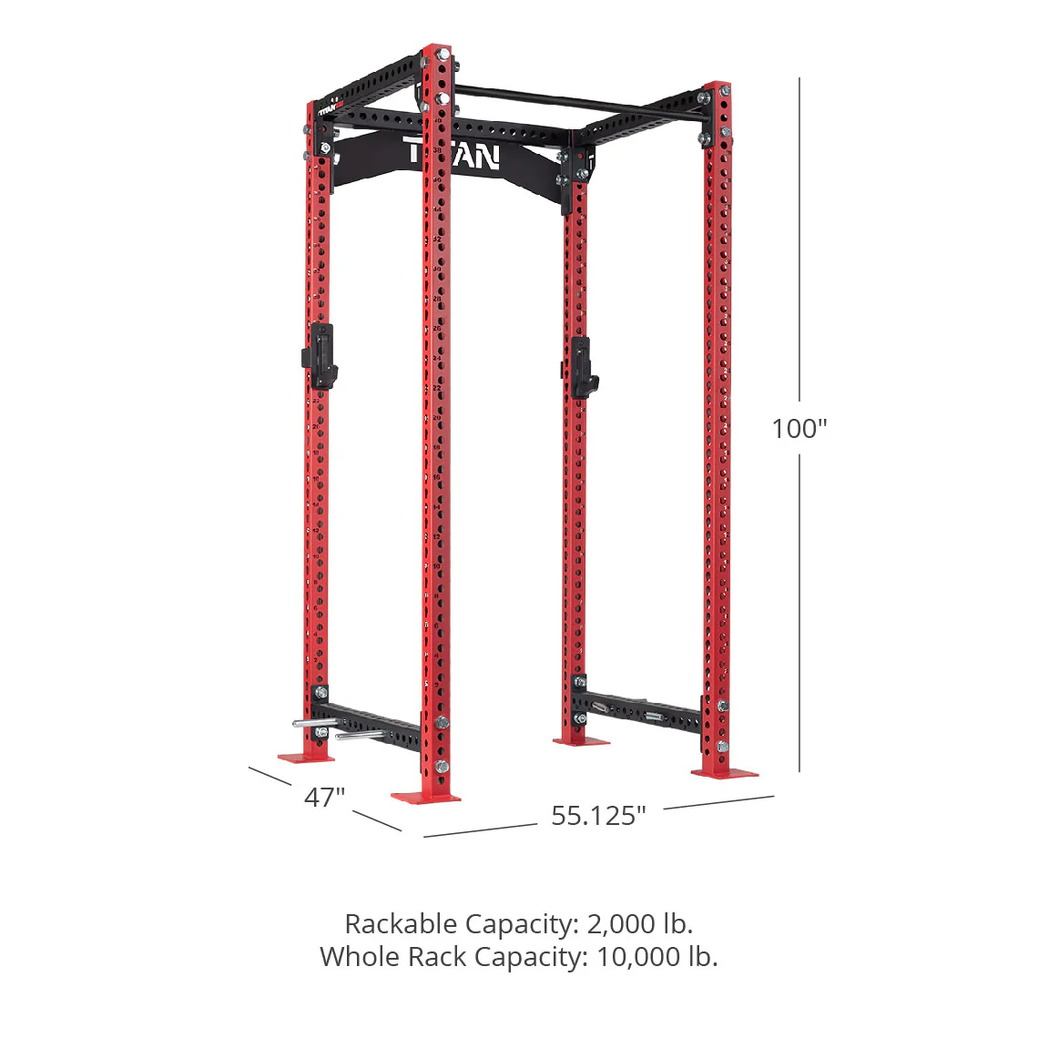 TITAN Series Power Rack 100" 36" - Image 91