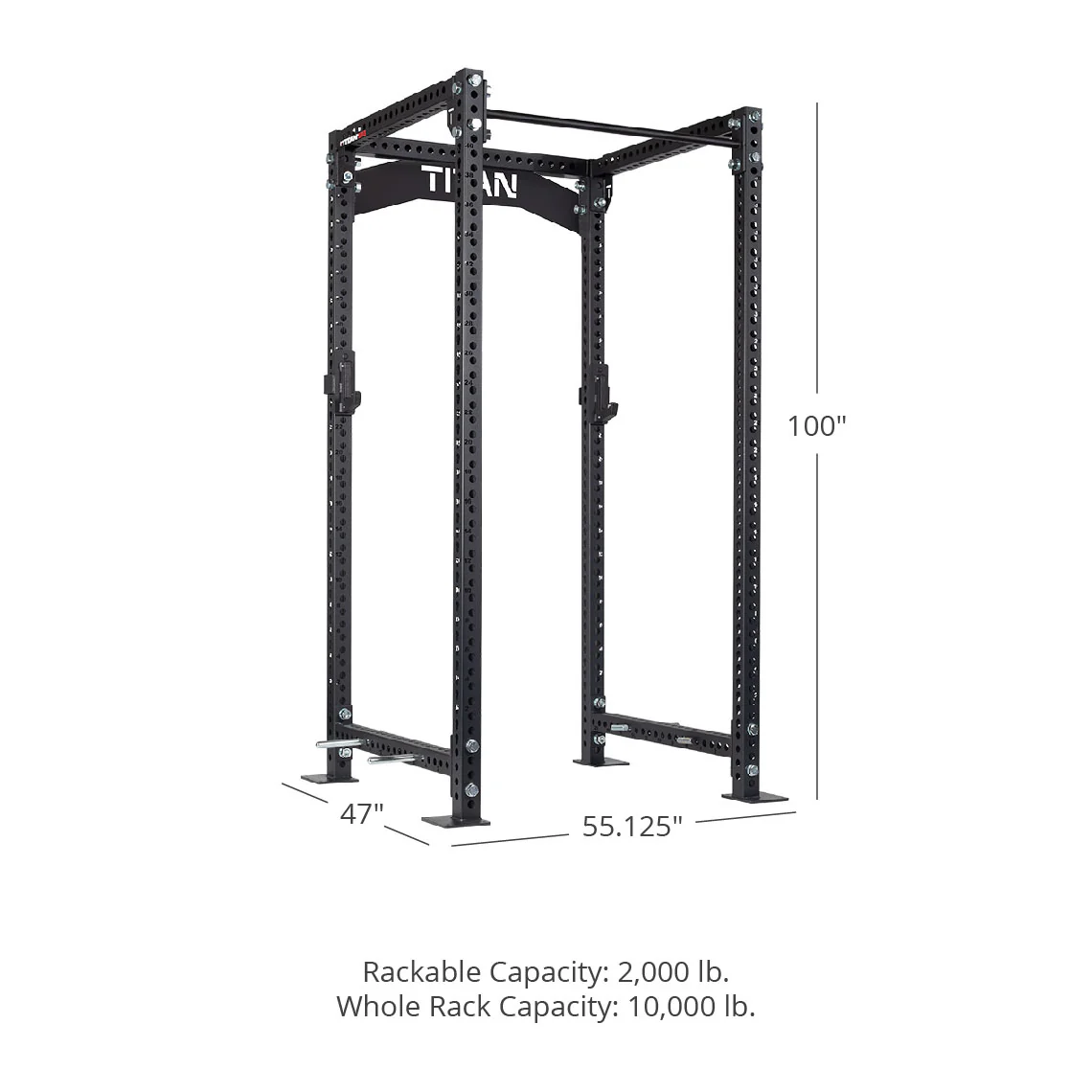 TITAN Series Power Rack 100" 42" - Image 6