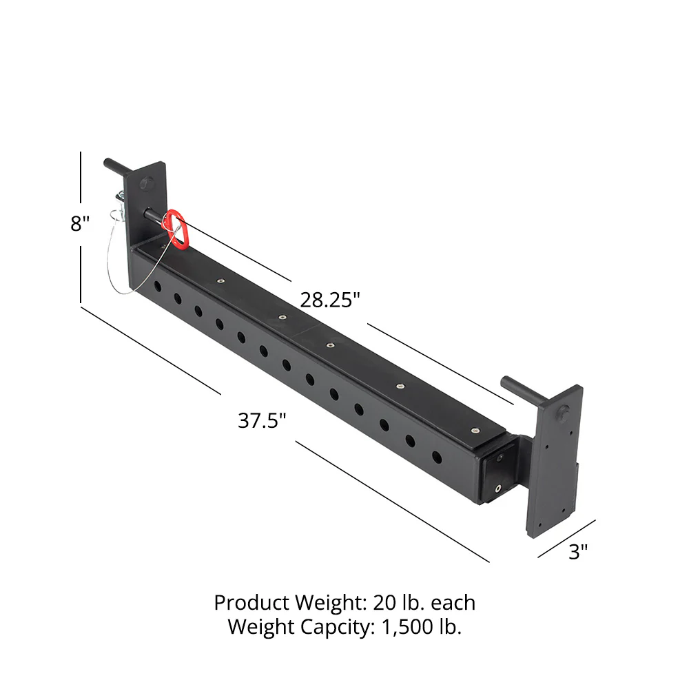 Scratch and Dent, X-3 Series Flip-Down Safety Bars | 30" Fits Flat Foot Racks - Image 7